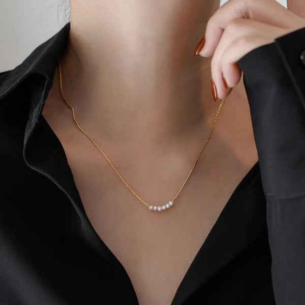 Chain Neckless with Pearls