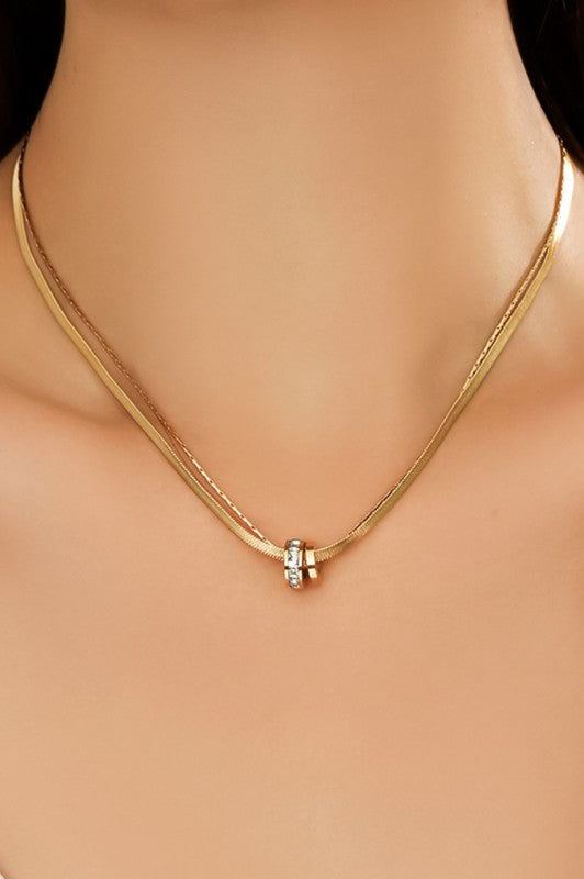 Herringbone Chain Necklace